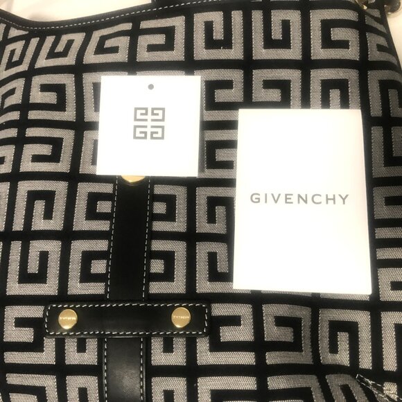 Authentic Givenchy Black & Grey Monogram Canvas and Leather Bag Mint Condition - Picture 7 of 11